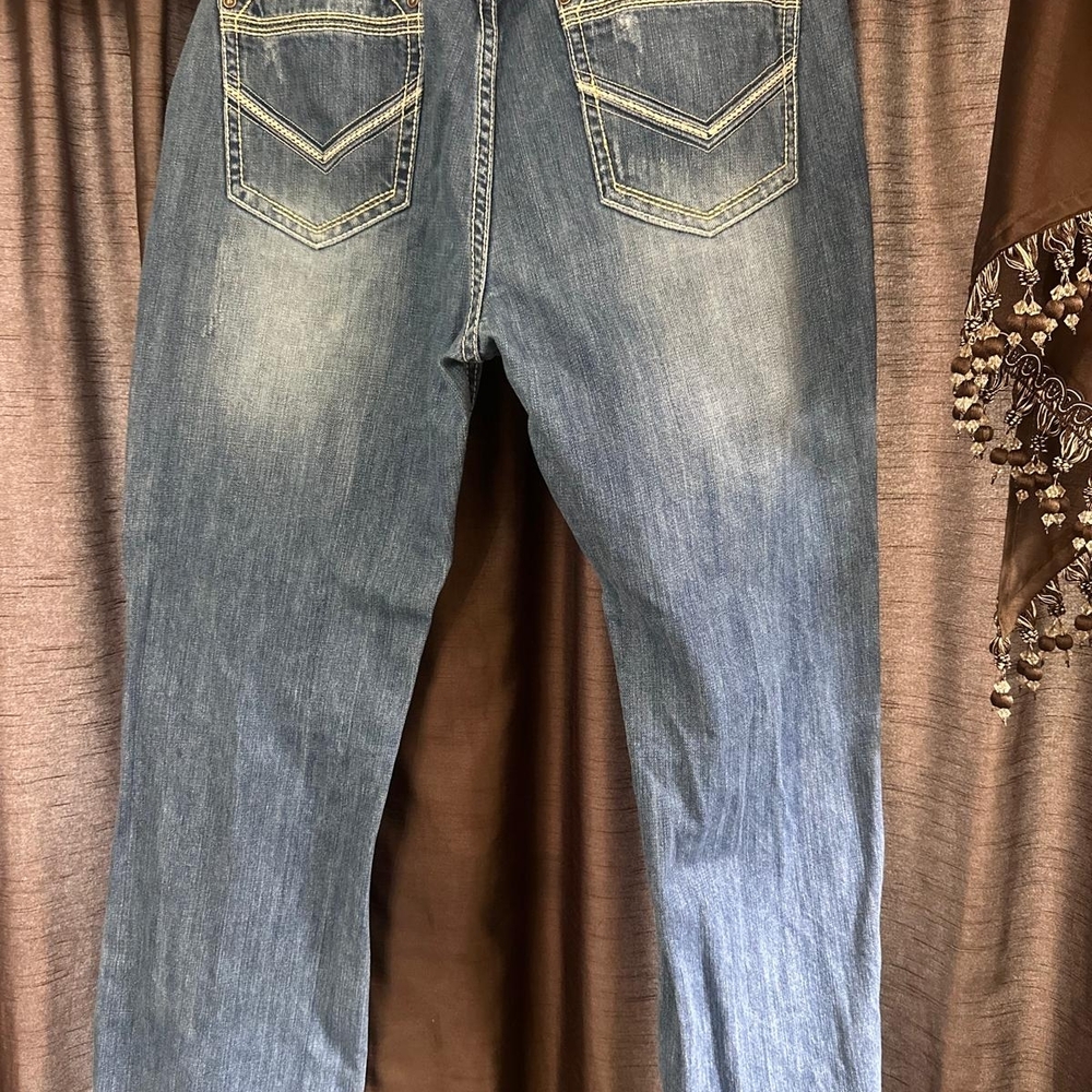 Rock & Roll Denim Double Barrel Relaxed Bootcut Blue Jeans